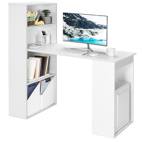 Scrivania con doppia libreria - con,