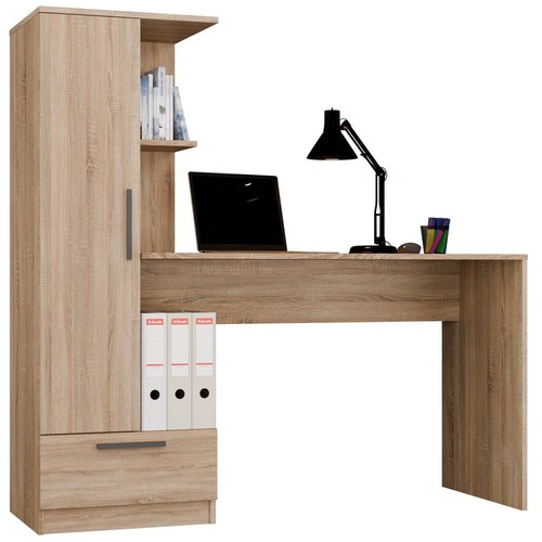 Scrivania moderna con libreria - con,