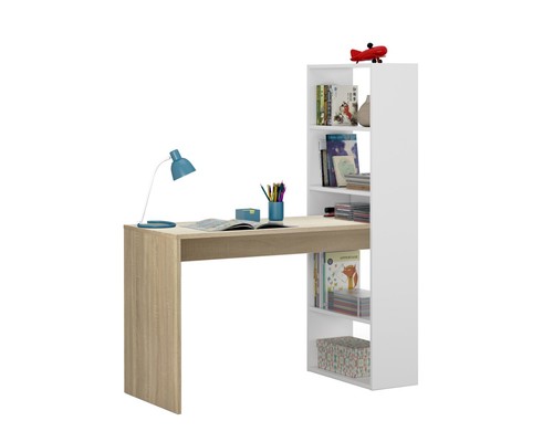 Scrivania con libreria