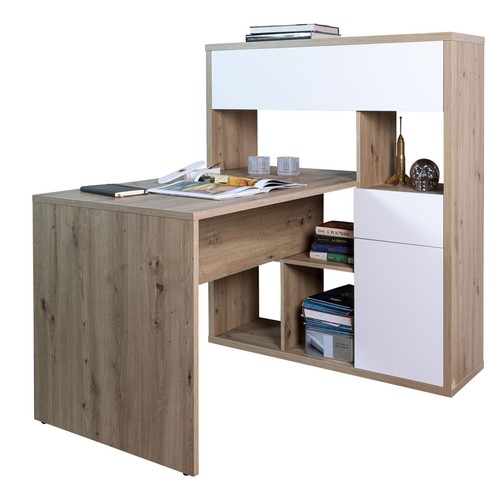Scrivania con libreria ante - con,
