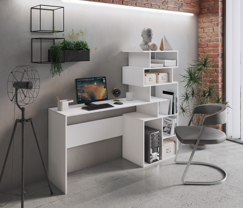 Scrivania con libreria mod - scrivania,
