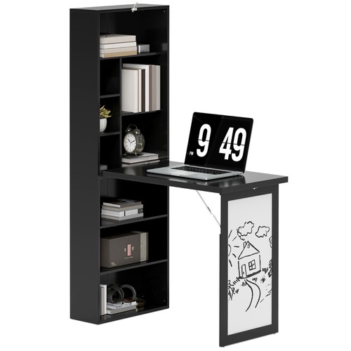 Homcom scrivania pieghevole - scrivania,