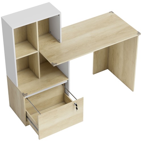Scrivania con libreria - scrivania,